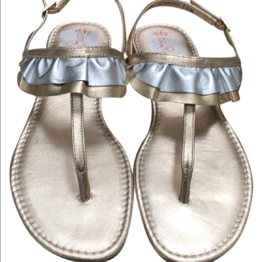 Lily Pulitzer Paige Ruffle Sandals- size 7.5